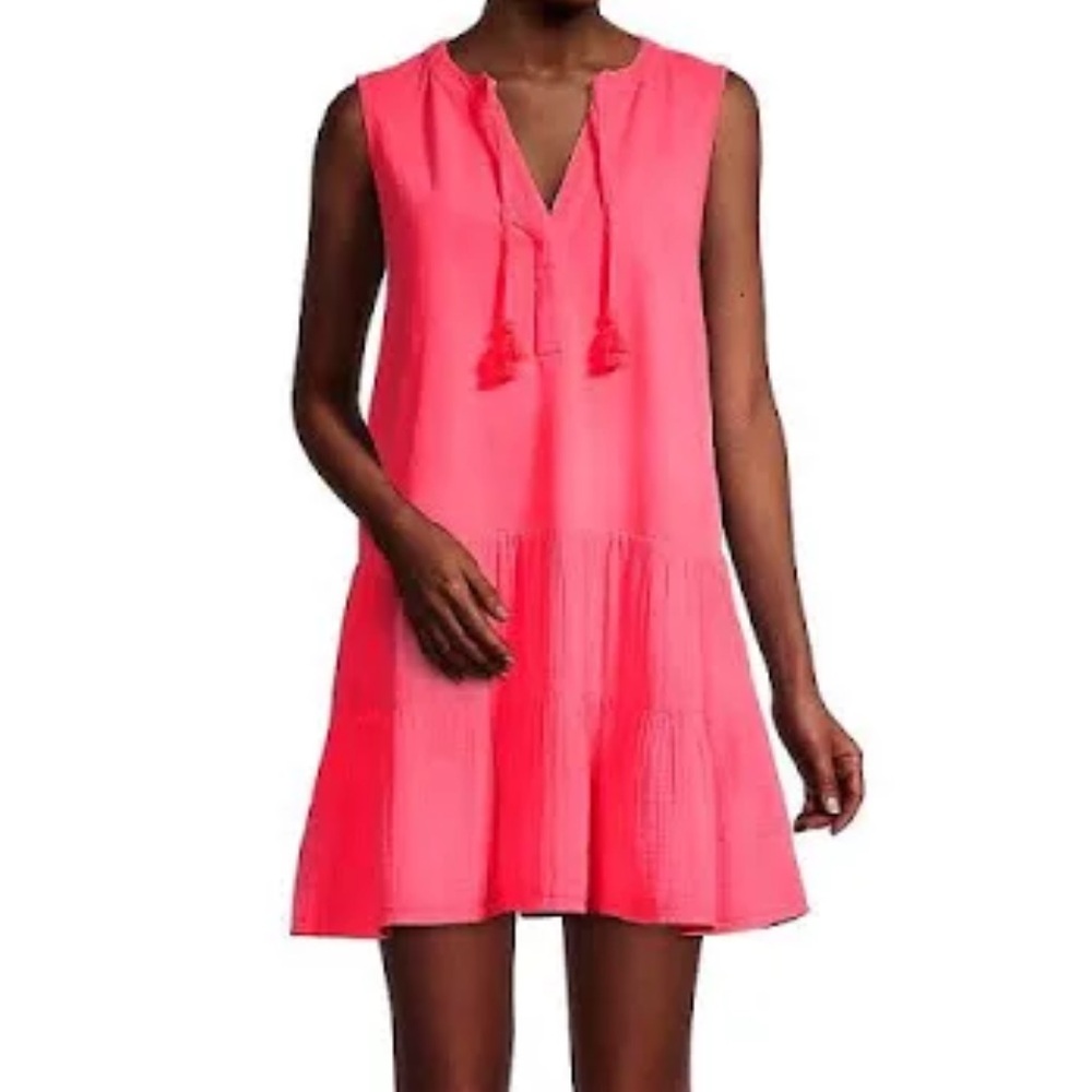 Vineyard Vines Knit Gauzy Coverup Dress